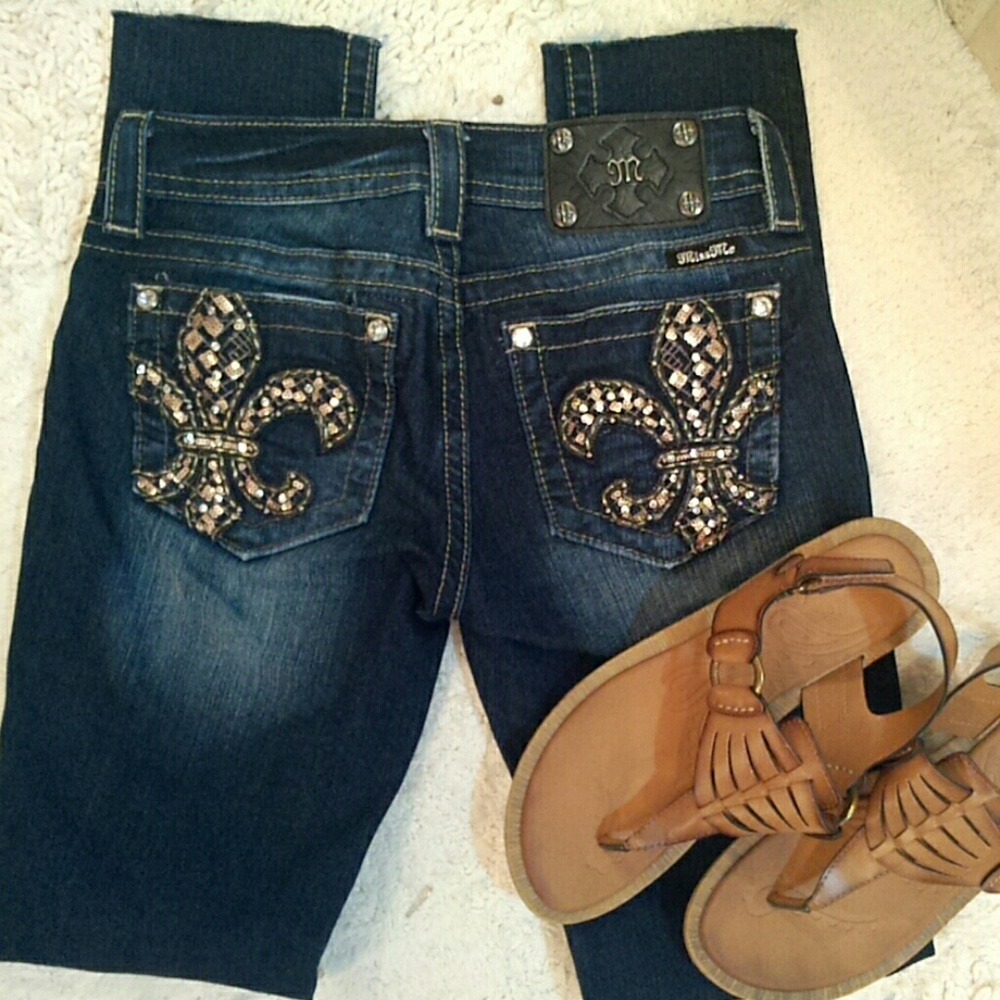 Miss Me Fluer de lis jeans
